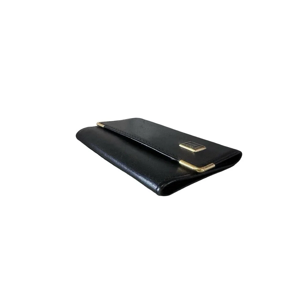 Dunhill Black Leather key card case women's mens